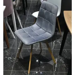 Стул Easy серый с ножками под дерево