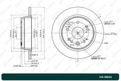 Диск тормозной G-brake  GR-01634