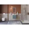 BelBagno KRAFT 39-500/390-2C-SO-AO База под раковину подвесная с фрезерованными ручками по всей длине фасада с 2 выкатн. ящ.,Голубой Мат.,500x395x500