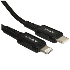 Кабель ACEFAST Зарядный дата-кабель C16-01 Charging Data USB-C to Lightning TPU Cable, 1,2м, черный