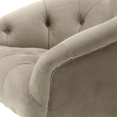 Поворотное кресло Gardner, savona greige velvet