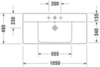 Duravit P3 Comforts 2332100000 Раковина мебельная