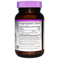 Bluebonnet Nutrition, Буферизованный хелатный магний, 60 растительных капсул