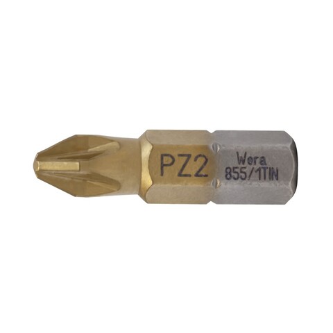 Бита PZ2 х25мм (Титановая) Standard 855/1 TiN Wera 05480222001 (K)