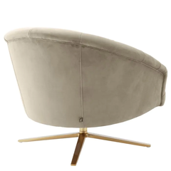 Поворотное кресло Gardner, savona greige velvet