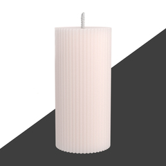 Декоративная свеча 7х15см SCANDYLAB Empire White SL-EM01