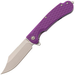 Фото Складной нож Daggerr Powie Purple DL, сталь 8Cr14MoV, рукоять FRN, фиолетовый