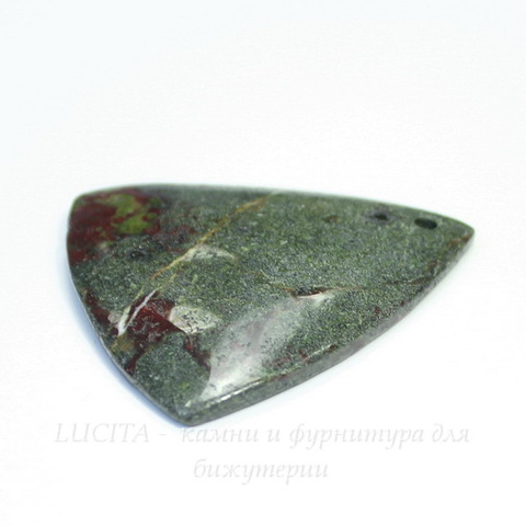 Подвеска Яшма "Кровь дракона" №19 (43х41х5 мм)