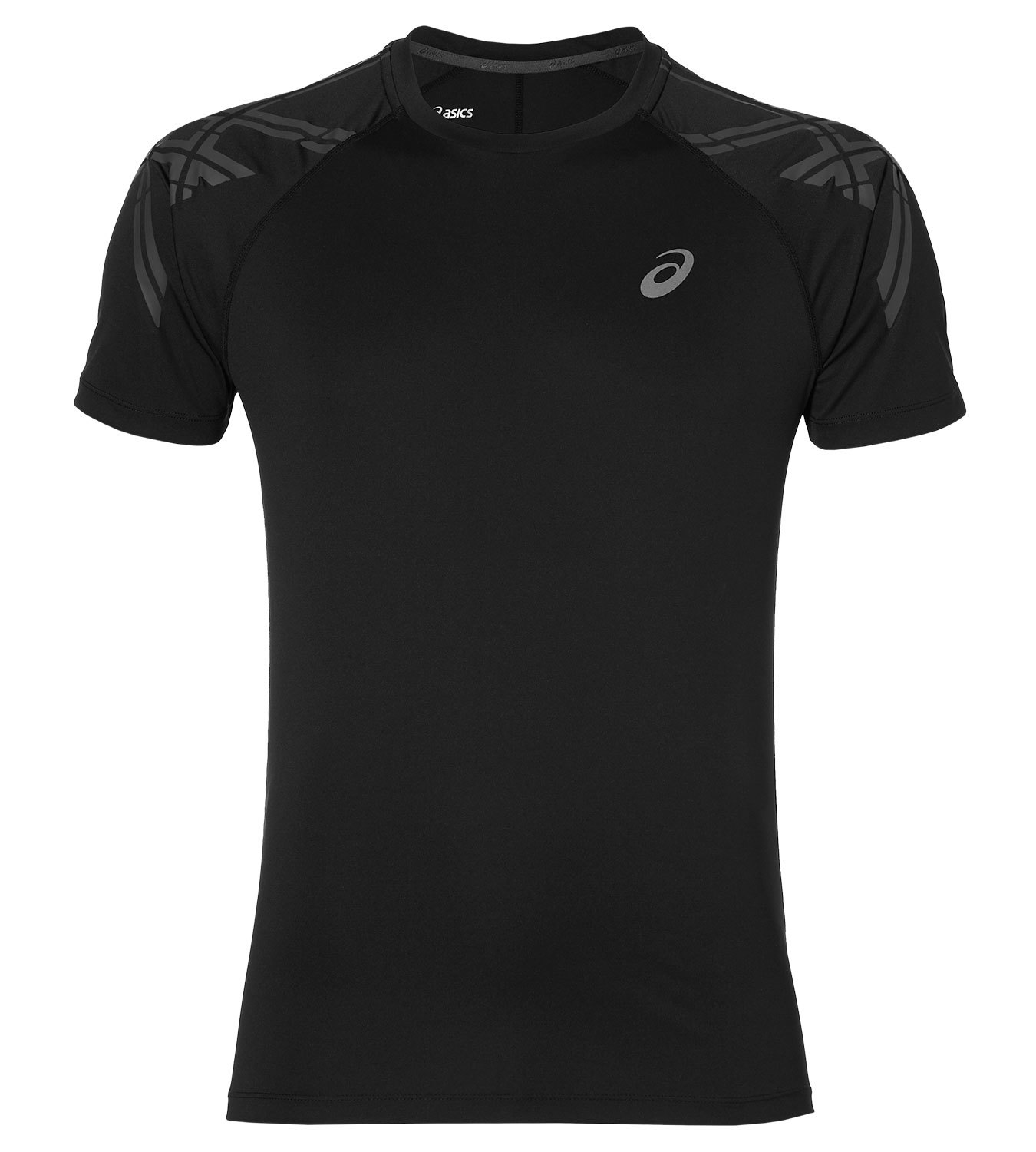 Футболка для бега мужская Asics SS Stripe Top черная