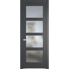 Межкомнатная дверь эмаль Profil Doors 3.4.2PD графит остеклённая