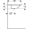 Geberit Xeno2 500.278.00.1 Раковина встраиваемая,160x48см, Альпийский белый
