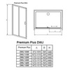 Radaway Premium Plus DWJ 33313-01-08N Дверь душевая в нишу раздвижная 121,5х190 см
