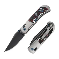 Фото Складной нож Kizer Tycho Clip-Point, сталь S45VN, рукоять титан/карбон