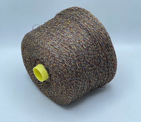 Бобинная пряжа, Frescolino, 500м, 100%Лен, Мультиколор, 39817