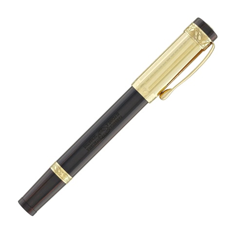 Ручка перьевая Aurora Umberto Nobile Dark-Brown & Vermeil Gold, M (AU-950M)