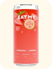 Лимонад Клубника - Фейхоа EAT MY Strawberry & Feijoa Limonade 330 мл