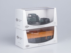 MAZ-200V and semitrailer MAZ-5215 orange Start Scale Models (SSM) 1:43