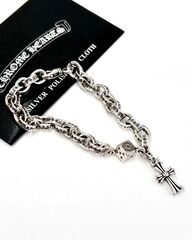 Браслет CROSSBALL BRACELET из стали с посеребрением CHROME HEARTS