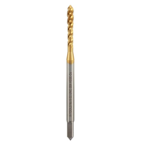 Метчик №6 -32-UNC (Машинный, винт.) DIN371 HSSE-TiN C/2-3P R45 56мм a=3,0 H-Tools 74706ETHT