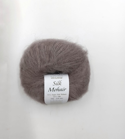 Silk Mohair кидмохер шелк коричневый светлый