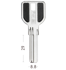 Заготовка вертикального ключа 12662 MSM-3D 3паза 29 mm