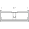 Geberit Smyle Square 500.355.JL.1 Тумба под раковину 118.4x61.7x47см, Песчаный глянец / Высокоглянцевое покрытие