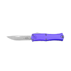 Фото Автоматический нож Microtech Hera II Mini S/E, сталь M390, рукоять алюминий, фиолетовый