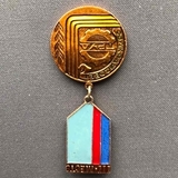K10160 СССР Знак нагрудный III место Облкрайсовет Труд, на подвеске K10160 СССР Знак нагрудный III место Облкрайсовет Труд, на подвеске