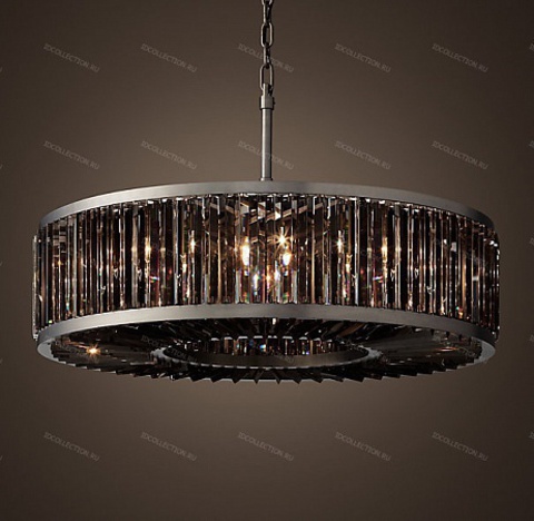 Люстра WELLES SMOKE CRYSTAL ROUND Restoration Hardware 68060838