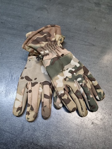 Тактические перчатки полнопалые Softshell Gloves - мультикам