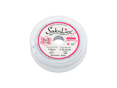 Тросик ювелирный 0,50мм, "SakuLux" ("СакуЛюкс"), цвет белый