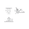 VitrA S20 7741B003-0075 Чаша унитаза подвесная безободковая