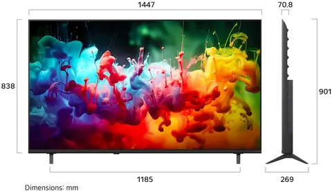 Телевизор LED LG 65" 65QNED70B6C черный титан 4K Ultra HD 60Hz DVB-T DVB-T2 DVB-C DVB-S DVB-S2 USB WiFi Smart TV