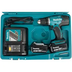 Аккумуляторная 2-х скоростная дрель-шуруповерт Makita DDF453RFE