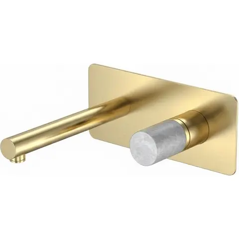Boheme 125-MG-MR-GR Смеситель STICK из стены MATT GOLD MRAMOR GREY