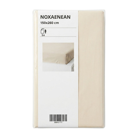 Простыня NOXAENEAN, светло-бежевый, 90х200х30