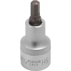 Насадка торцевая 1/2"DR с шестигранной вставкой-битой H6 55 мм JONNESWAY S09H406