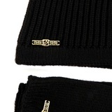Комплект шапка и перчатки. Цвет красный/черный/серый DSQUARED2