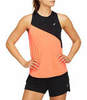 Asics Tokio Tank майка для бега женская черная-коралловая - 1