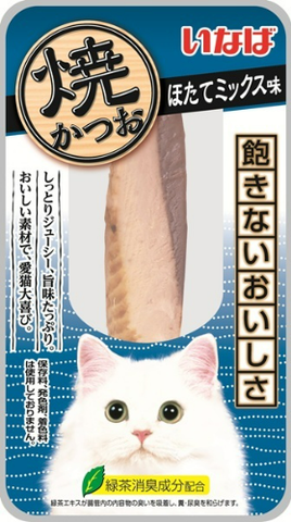 INABA Yaki Tuna лакомство для кошек филе тунца со вкусом морского гребешка 12г