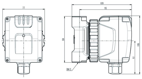 Циркуляционный насос ROMMER COMFORT для ГВС корпус латунь RCP-0005-150480