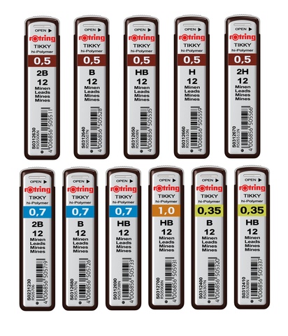 Грифель Rotring Tikky 0.7 mm 2B (12 шт.) (S0231230)