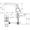 Ideal Standard Melange A4260AA Смеситель для раковины однорычажный с донным клапаном