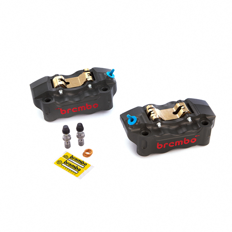 220B47330 К-кт торм. суппортов Brembo Racing GP4-RB 100мм Black (составной, фрезерованный 30/34мм)