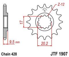 Звезда ведущая JTF1907 14