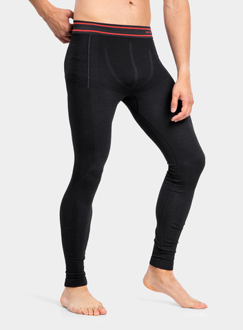 Термобелье мужское Brubeck Active Wool кальсоны черные