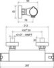 Ravak X070051 Смеситель настенный термостатический для душа без гарнитуры TE 072.00/150