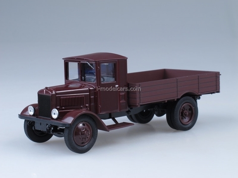 YaG-5 Yaroslavl truck plant YaAZ dark red 1:43 Nash Avtoprom