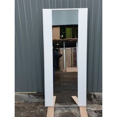 Входная металлическая дверь ORLEAN (ОРЛЕАН) с зеркалом Максимум Белый софт