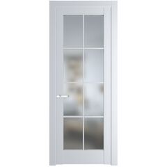 Межкомнатная дверь эмаль Profil Doors 3.1.2 (р.8) PD вайт остеклённая